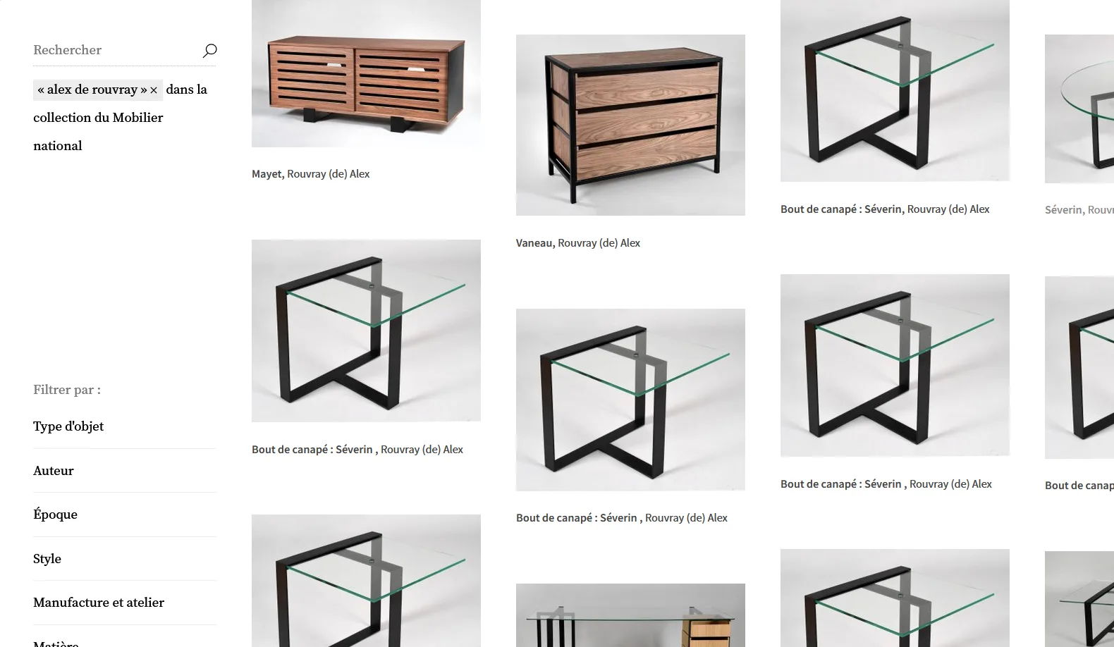 Les Collections du Mobilier National