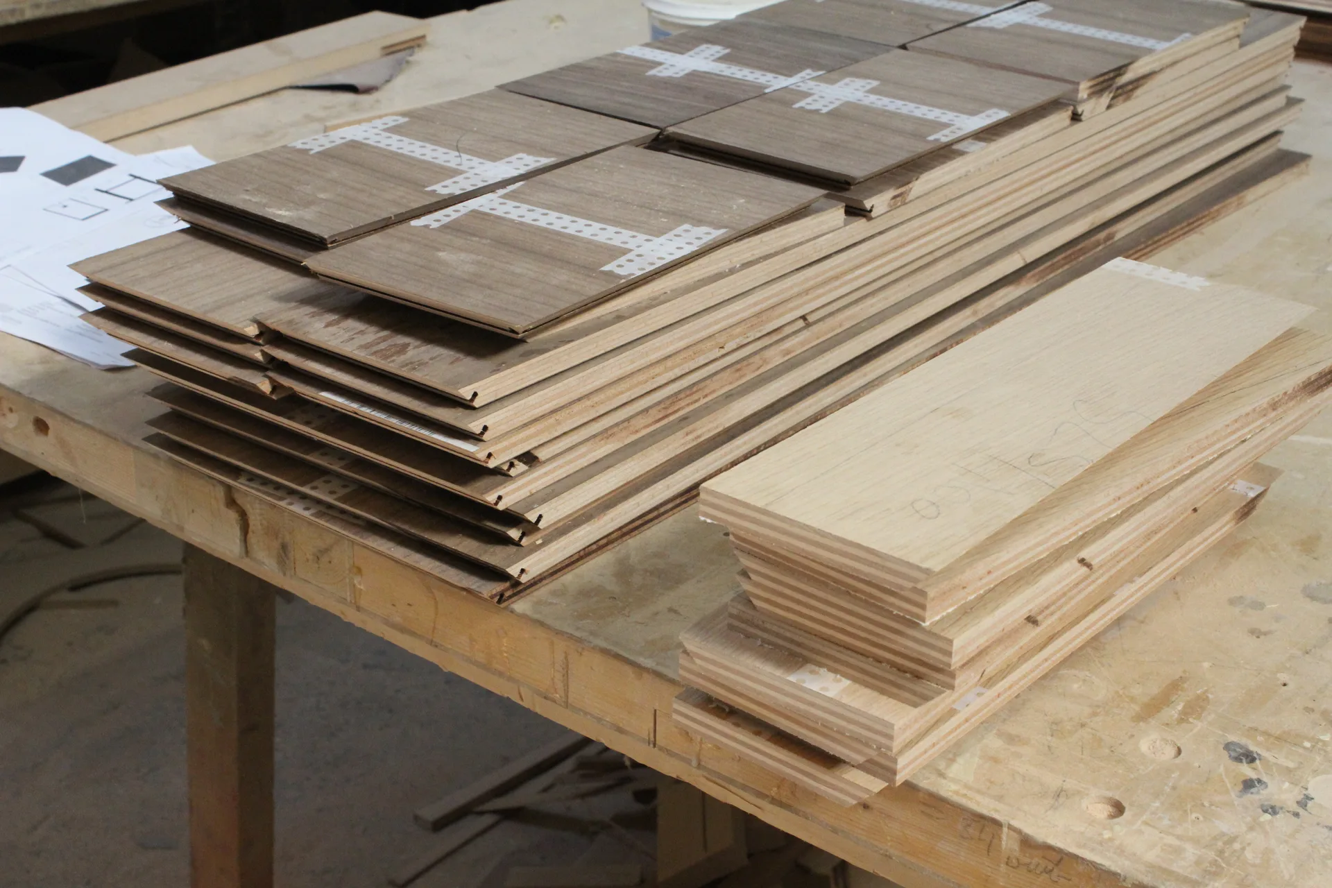 panneaux de bois