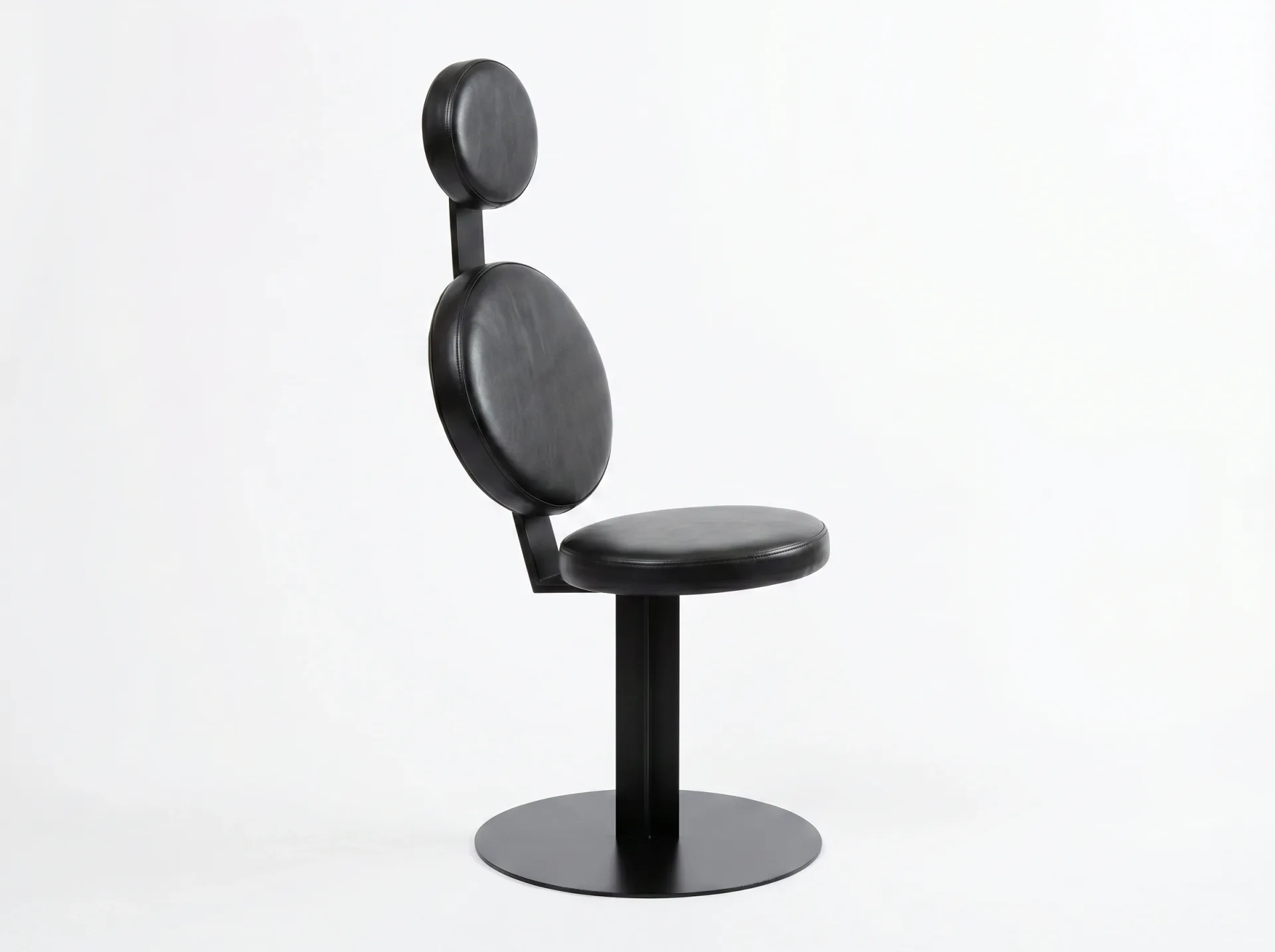 Fauteuil de bureau design cuir et métal Mayet