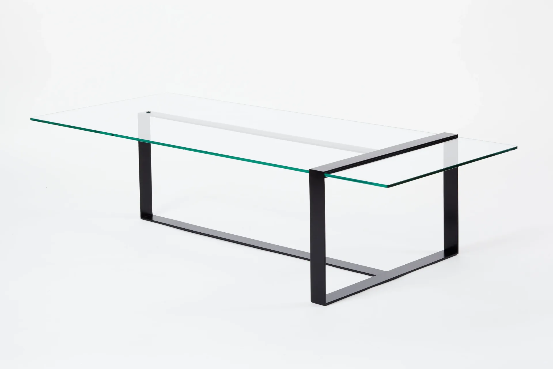 Table Basse en verre et métal design Séverin