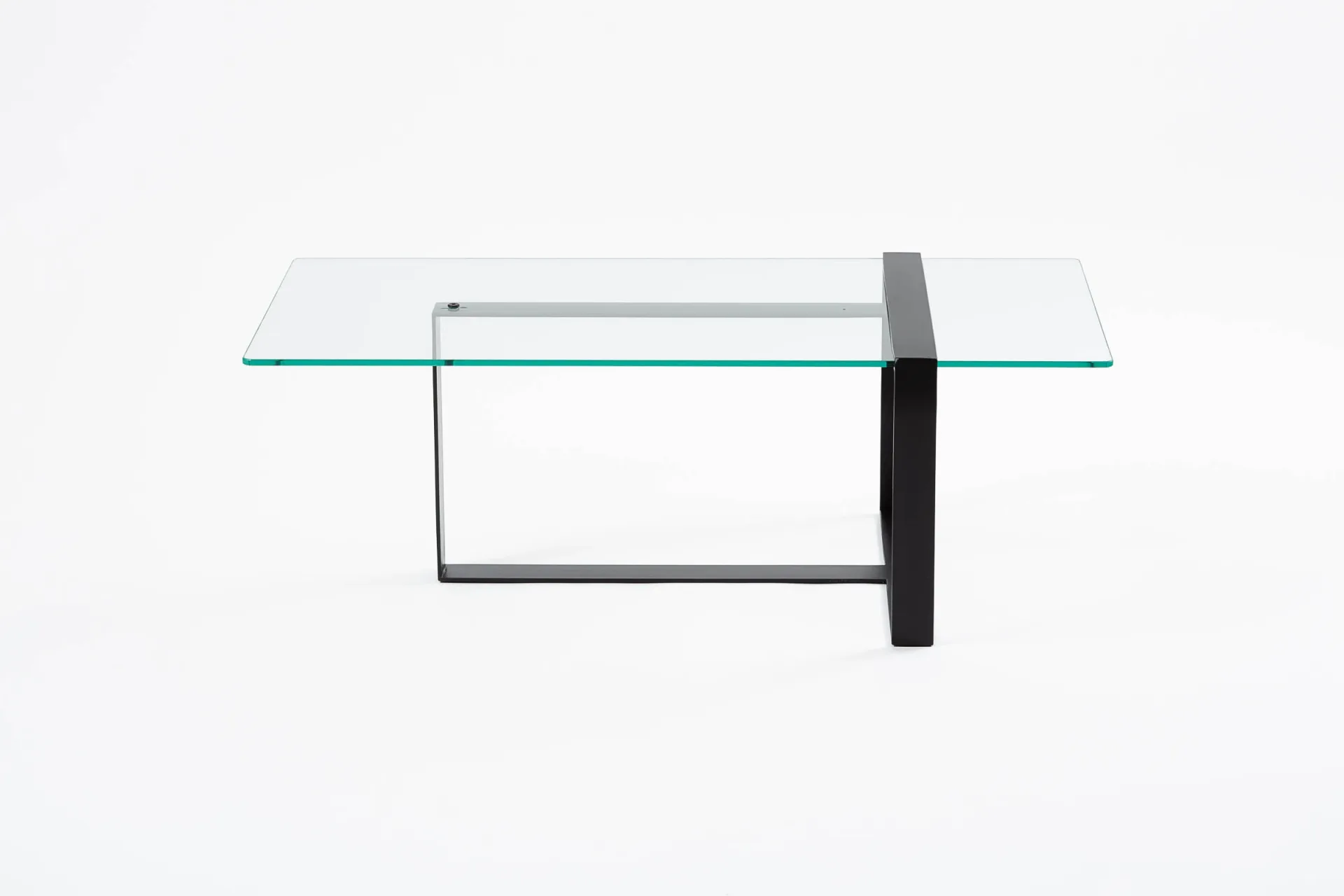 Table Basse en verre et métal design Séverin