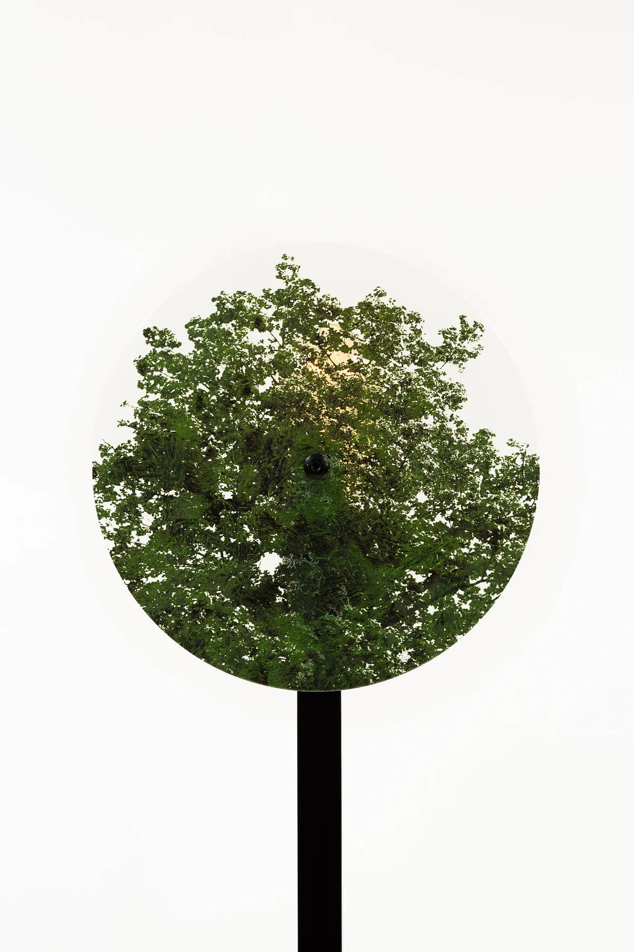 Lampadaire verre et métal design Vaneau